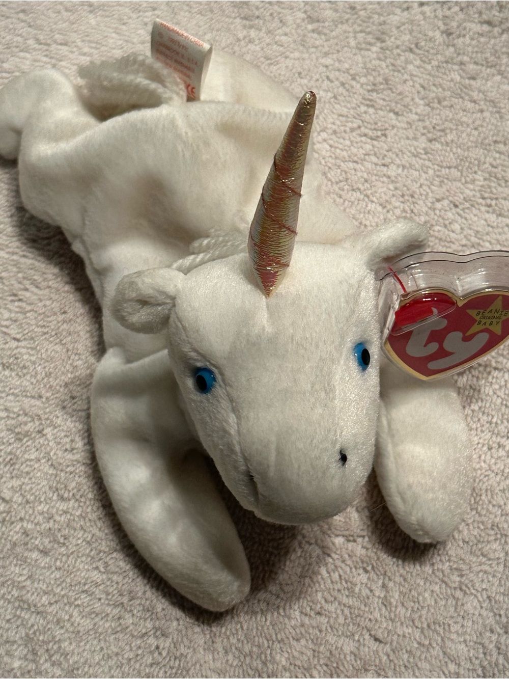 Ty Beanie Baby Mystic the Unicorn (1994/1998) - Iridescent Horn Gen 5 Tag